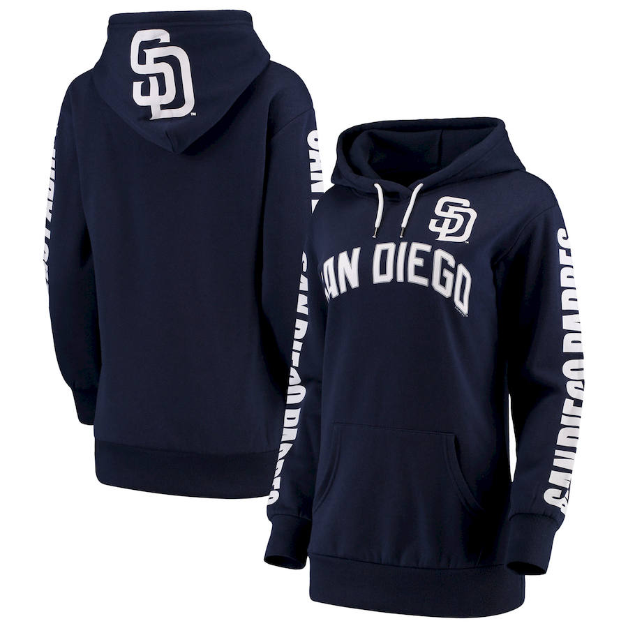 Women San Diego Padres G III 4Her by Carl Banks Extra Innings Pullover Hoodie Navy,We sell and wholesale Women San Diego Padres G III 4Her by Carl Banks Extra Innings Pullover Hoodie Navy on line form chian!